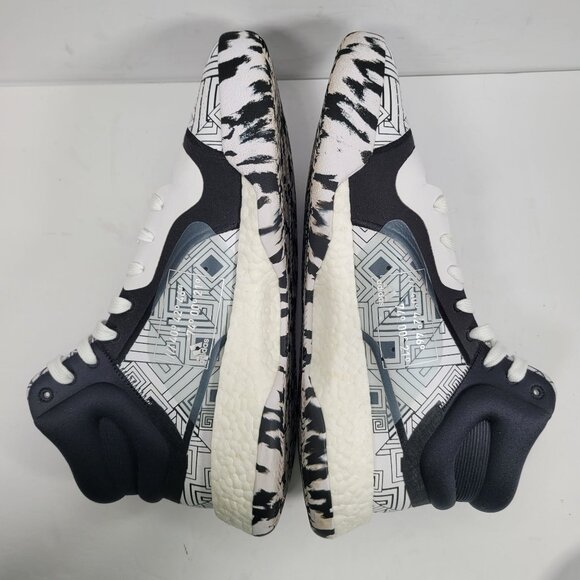Adidas Marquee Boost Men's Black White Basketball Shoes EF1230 US Size 11.5 - Picture 6 of 10
